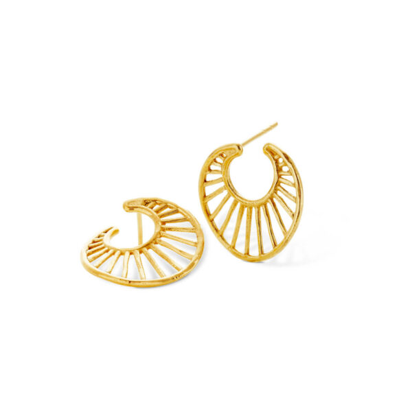 Jewellery gold plated silver earring, style number: 5601-2