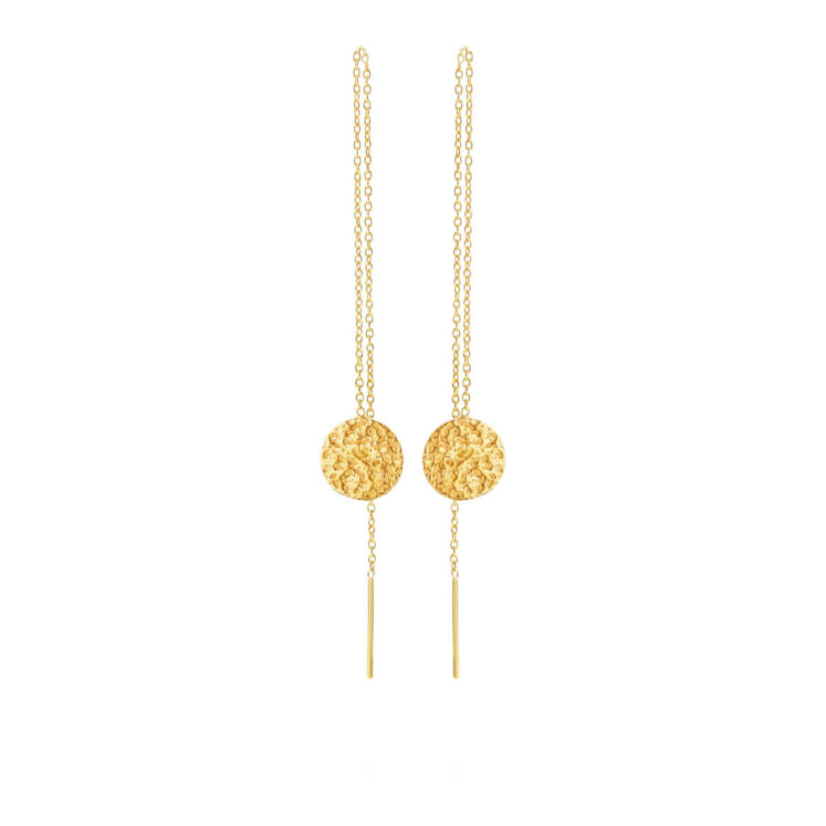 Jewellery gold plated silver earring, style number: 5608-2