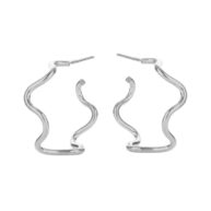 Earrings 5611 in Polished silver