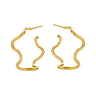 Earrings 5611 in Polished gold plated silver