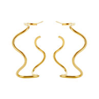 Earrings 5612 in Polished gold plated silver