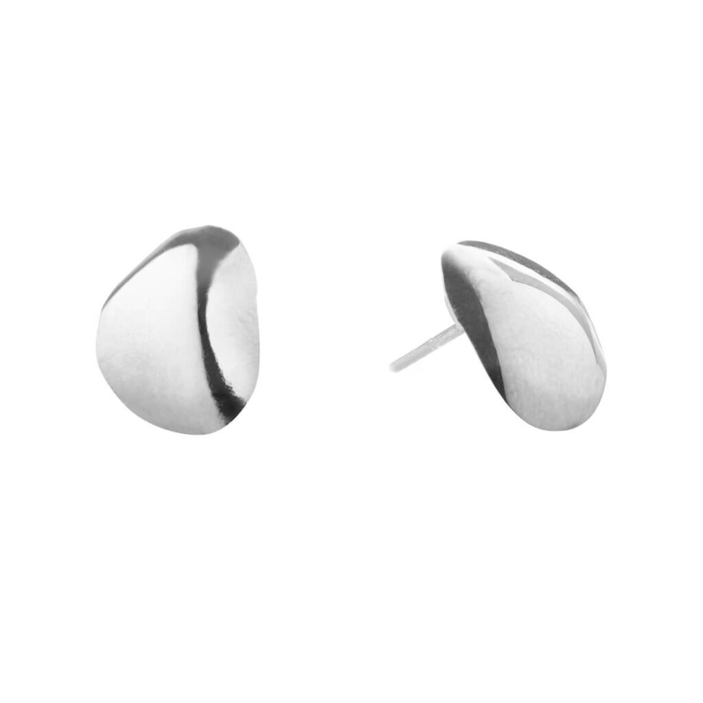 Jewellery polished silver earring, style number: 5614-11