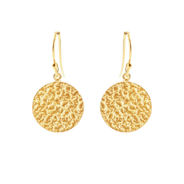 Jewellery gold plated silver earring, style number: 5616-2