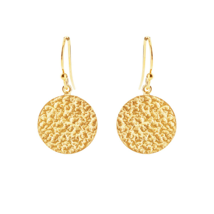 Jewellery gold plated silver earring, style number: 5616-2