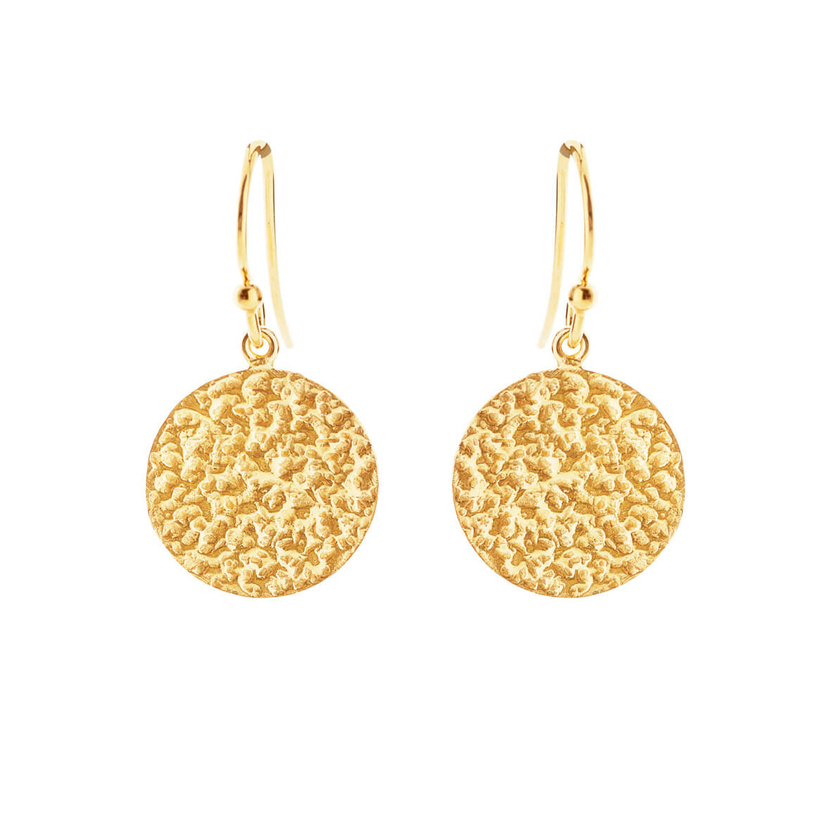 Earrings in gold plated silver - Susanne Friis Bjørner | Official Flagstore