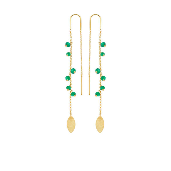 Jewellery gold plated silver earring, style number: 5617-2-102