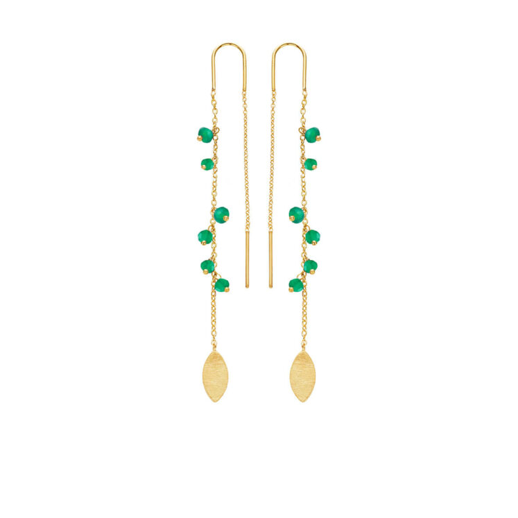 Jewellery gold plated silver earring, style number: 5617-2-102