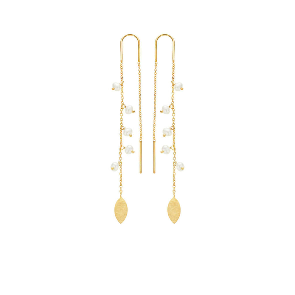 Jewellery gold plated silver earring, style number: 5617-2-900