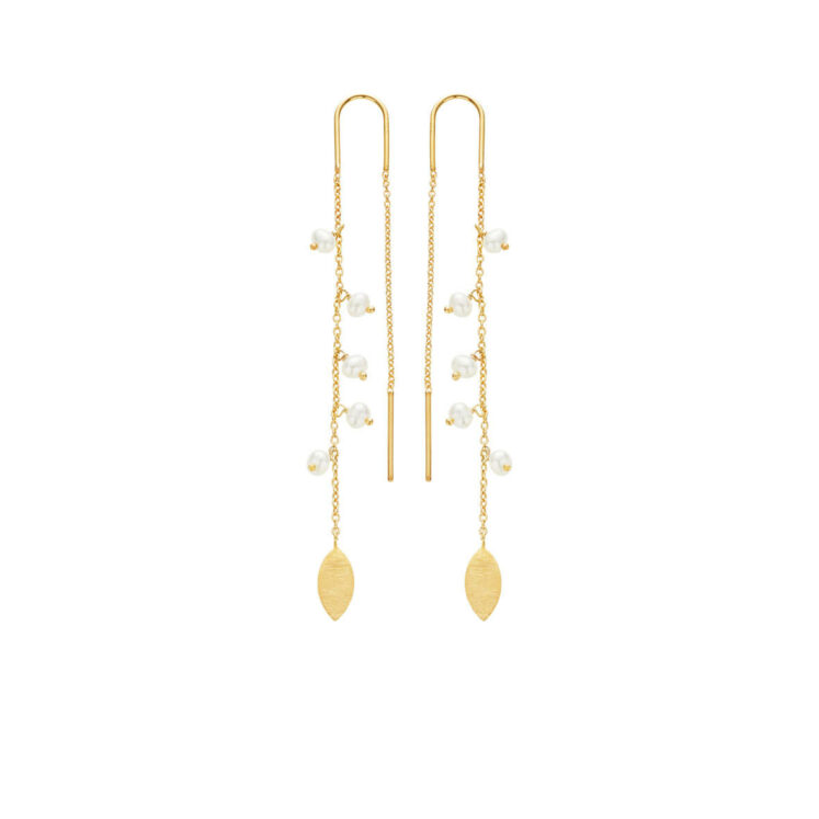 Jewellery gold plated silver earring, style number: 5617-2-900