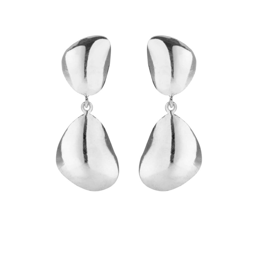 Jewellery polished silver earring, style number: 5620-11