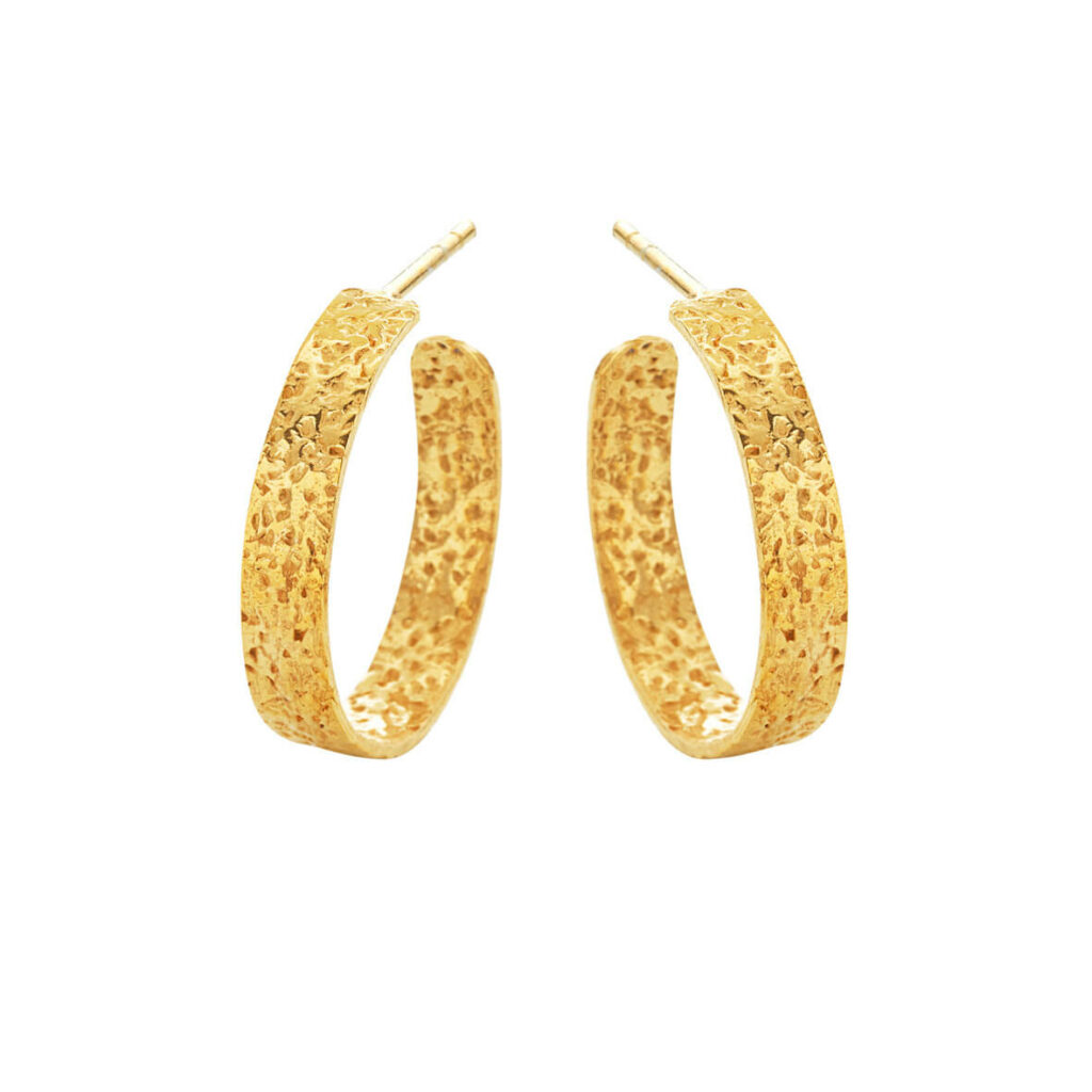 Jewellery gold plated silver earring, style number: 5624-2