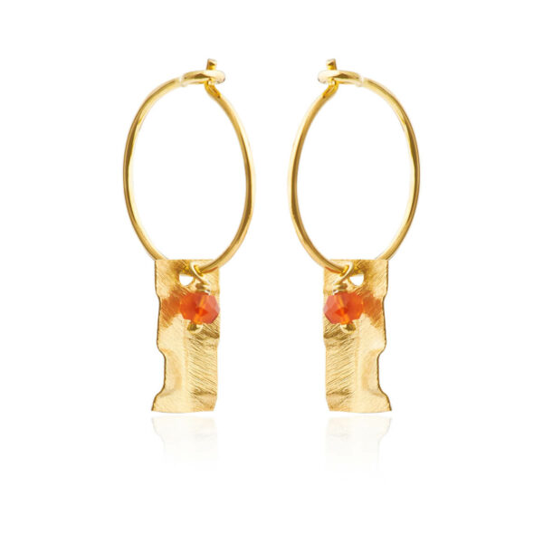 Jewellery gold plated silver earring, style number: 5626-2-114