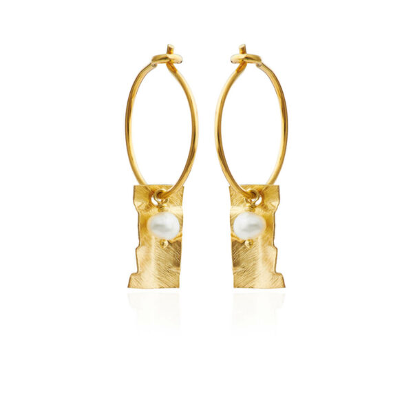 Jewellery gold plated silver earring, style number: 5626-2-900