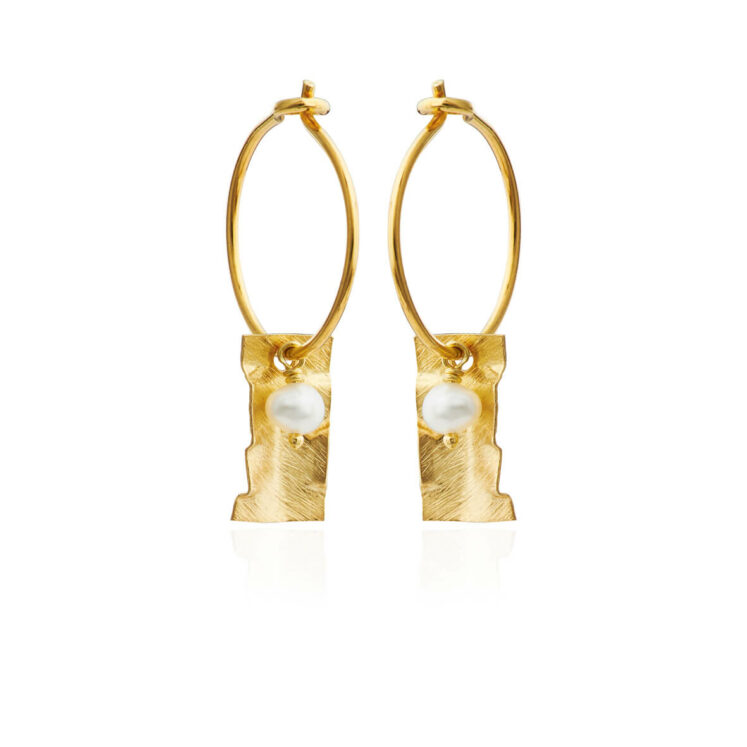 Jewellery gold plated silver earring, style number: 5626-2-900