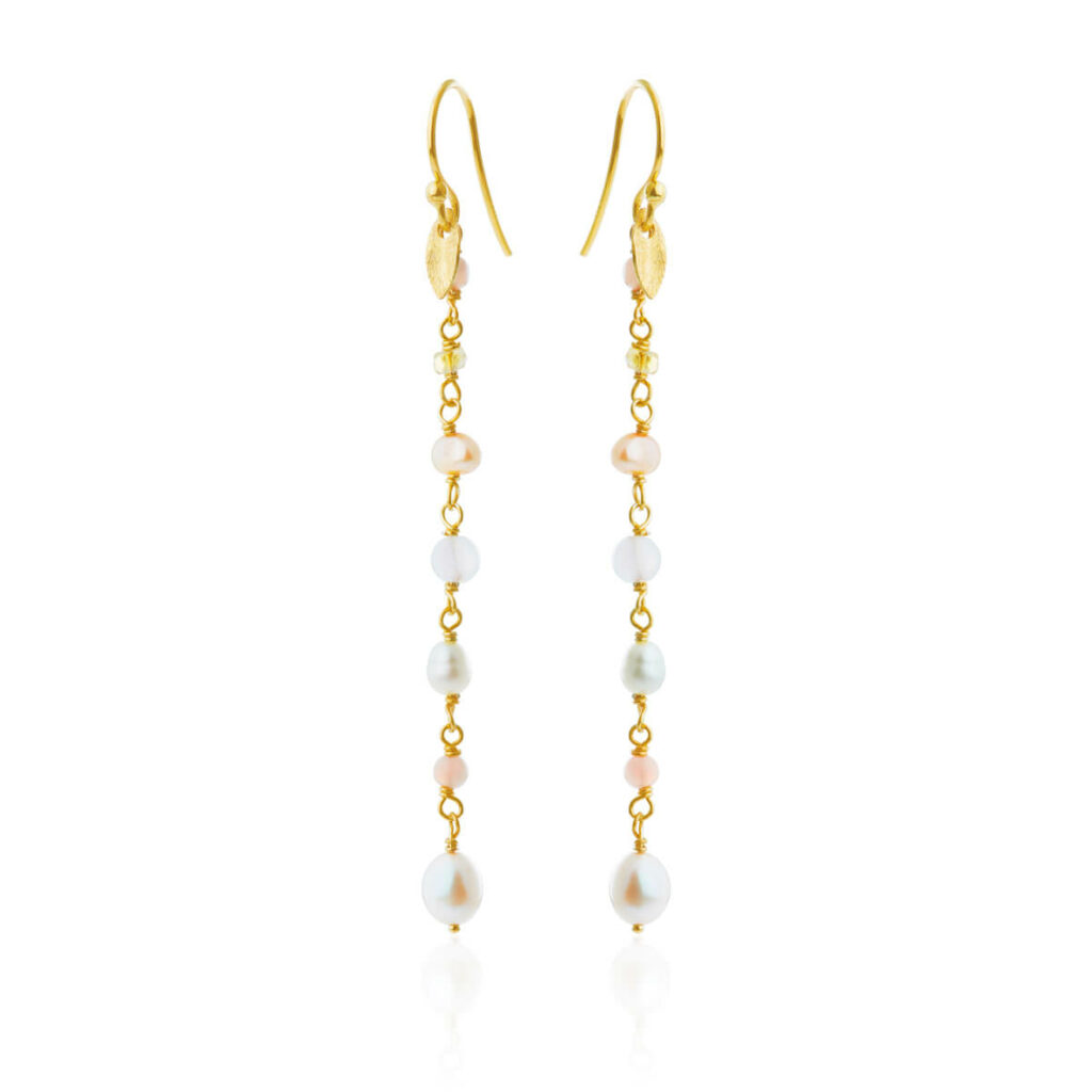 Jewellery gold plated silver earring, style number: 5634-2-561