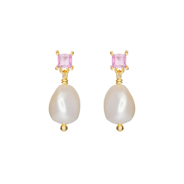 Jewellery gold plated silver earring, style number: 5638-2-210