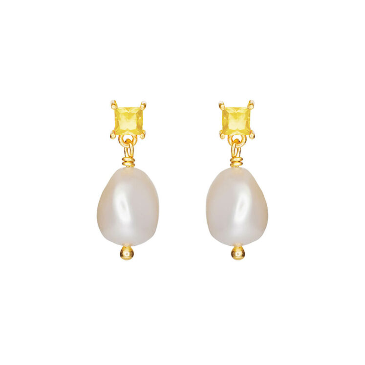 Jewellery gold plated silver earring, style number: 5638-2-212