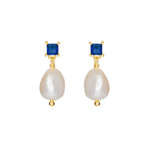 Jewellery gold plated silver earring, style number: 5638-2-215