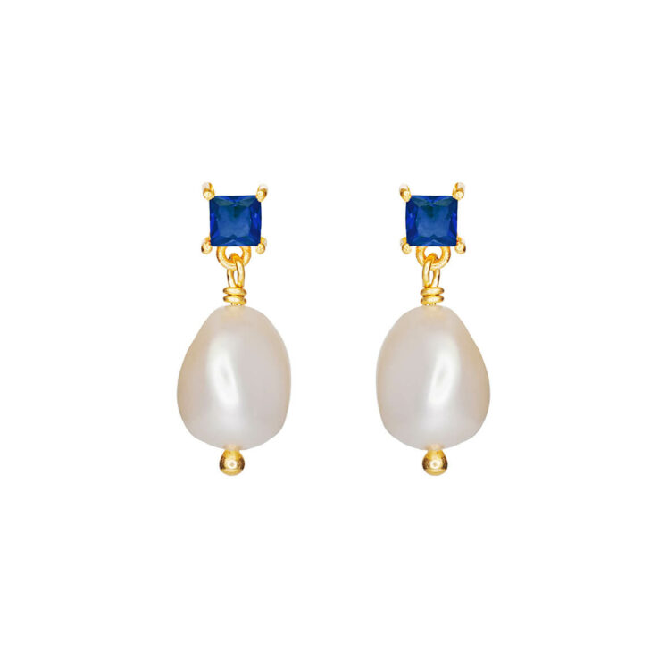 Jewellery gold plated silver earring, style number: 5638-2-215