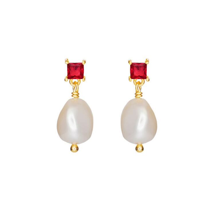 Jewellery gold plated silver earring, style number: 5638-2-218