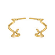 Earrings 5639 in Polished gold plated silver
