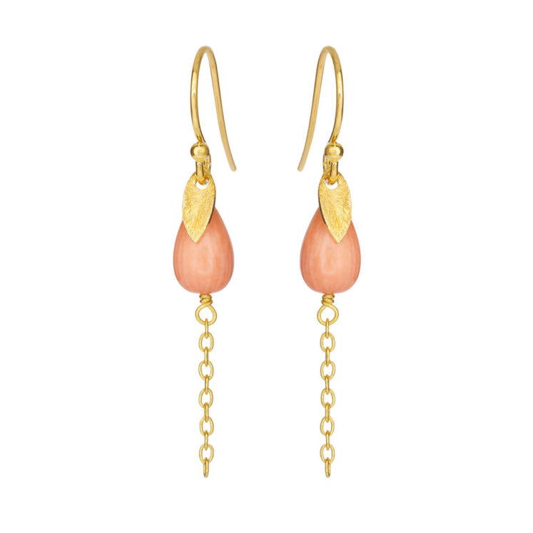 Jewellery gold plated silver earring, style number: 5640-2-129