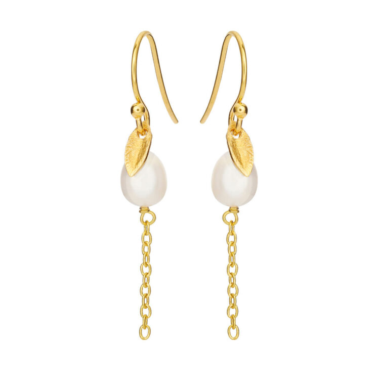 Jewellery gold plated silver earring, style number: 5640-2-900