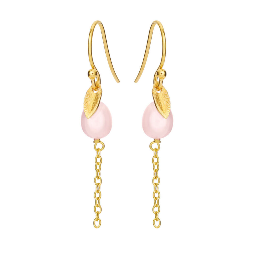 Jewellery gold plated silver earring, style number: 5640-2-903