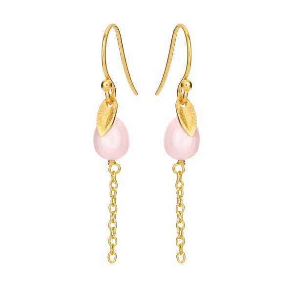 Jewellery gold plated silver earring, style number: 5640-2-903