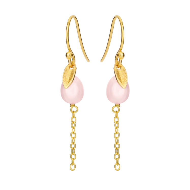 Jewellery gold plated silver earring, style number: 5640-2-903