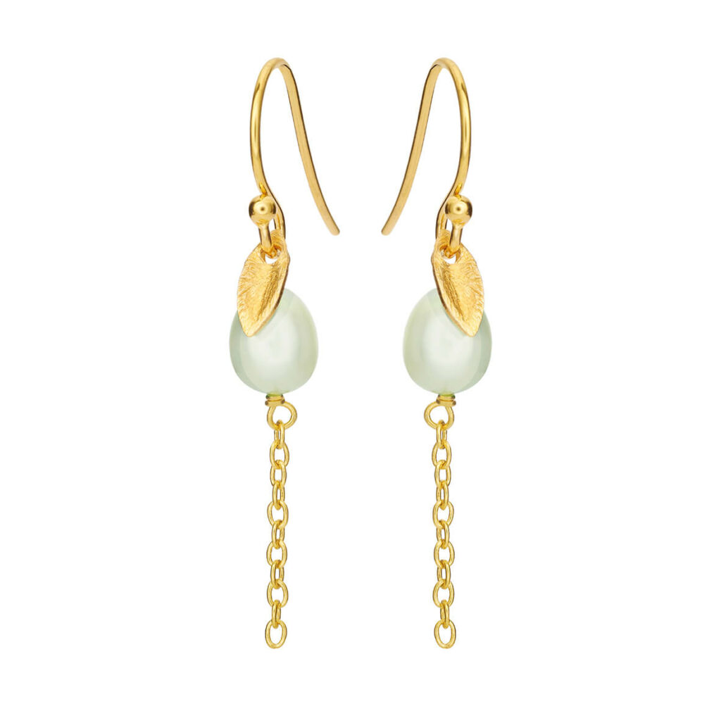 Jewellery gold plated silver earring, style number: 5640-2-905