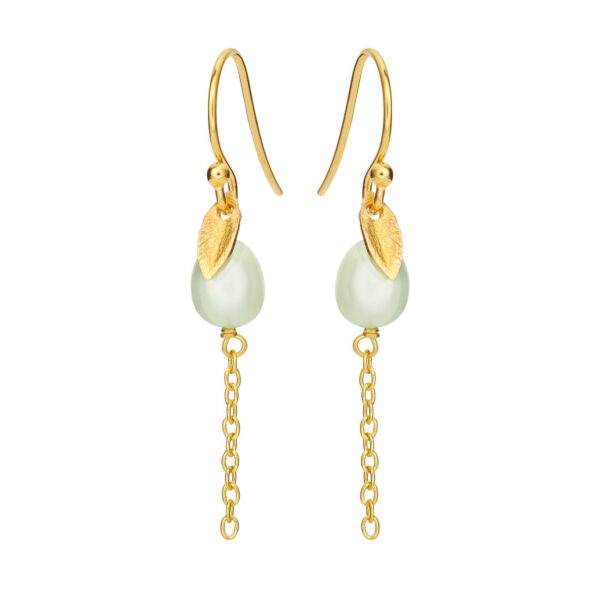 Jewellery gold plated silver earring, style number: 5640-2-905