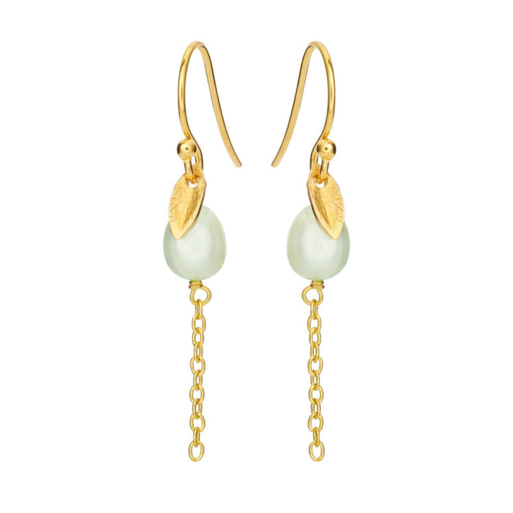 Jewellery gold plated silver earring, style number: 5640-2-905