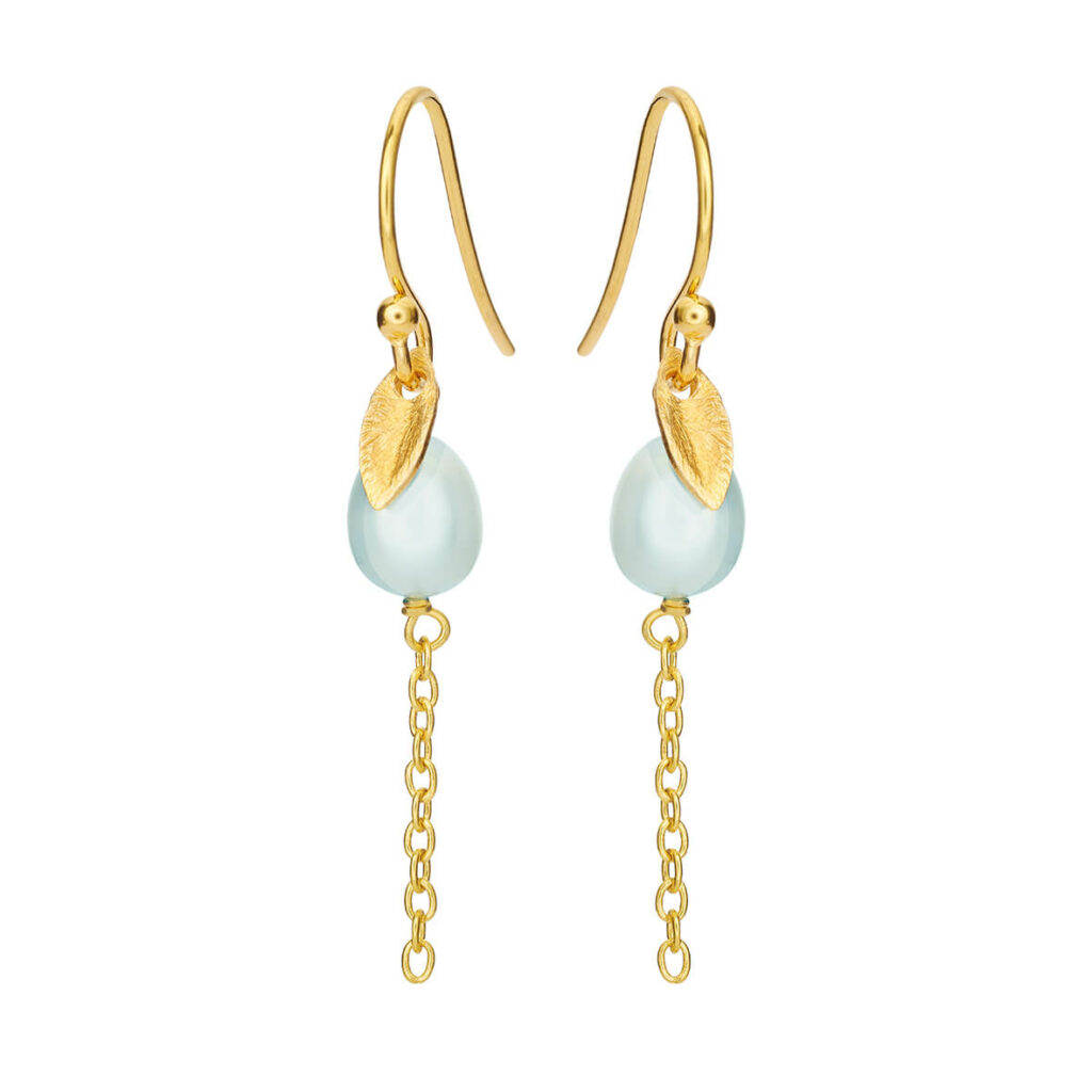 Jewellery gold plated silver earring, style number: 5640-2-906