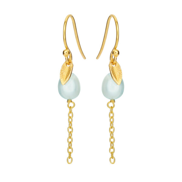 Jewellery gold plated silver earring, style number: 5640-2-906