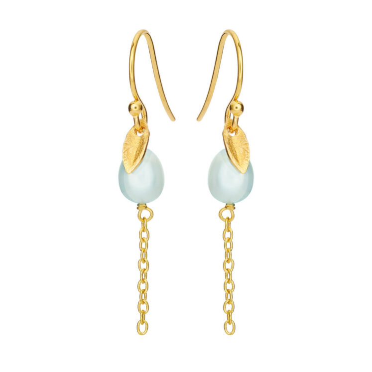 Jewellery gold plated silver earring, style number: 5640-2-906