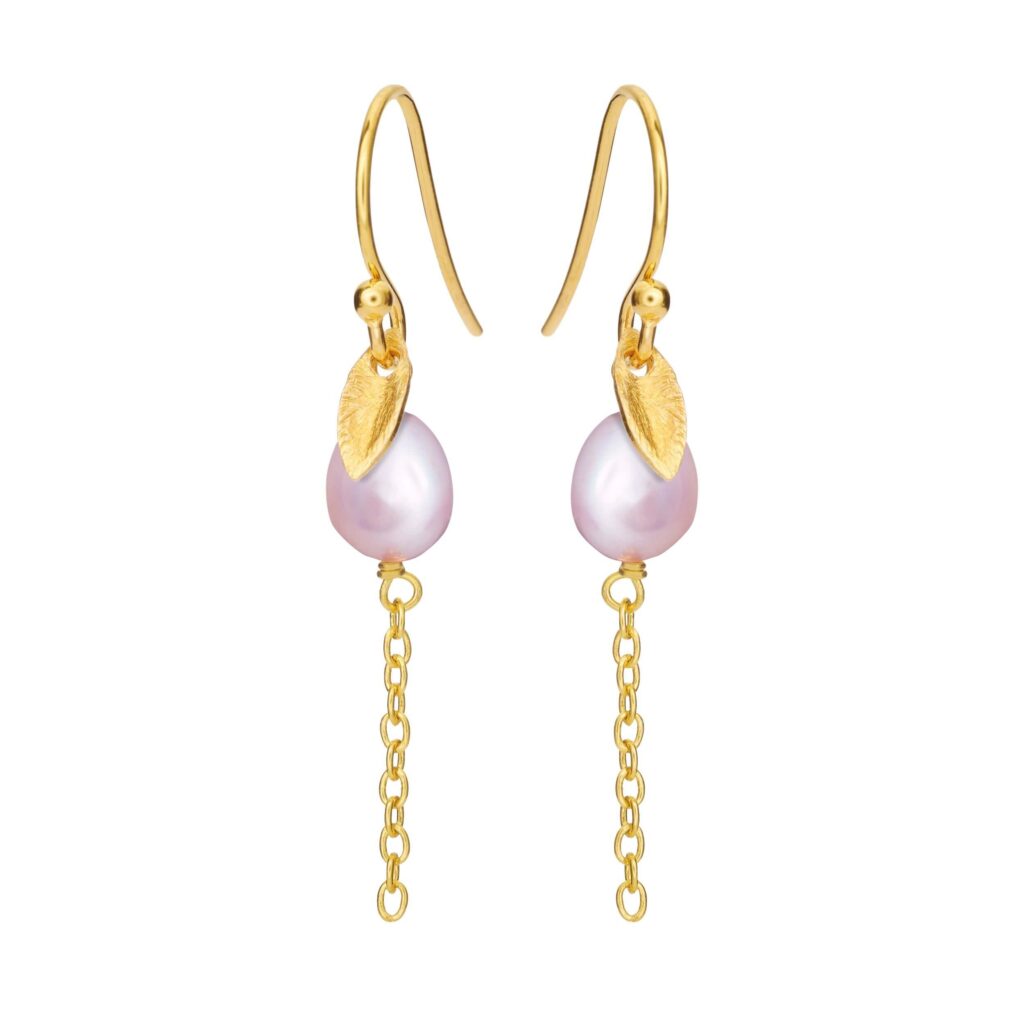 Jewellery gold plated silver earring, style number: 5640-2-907