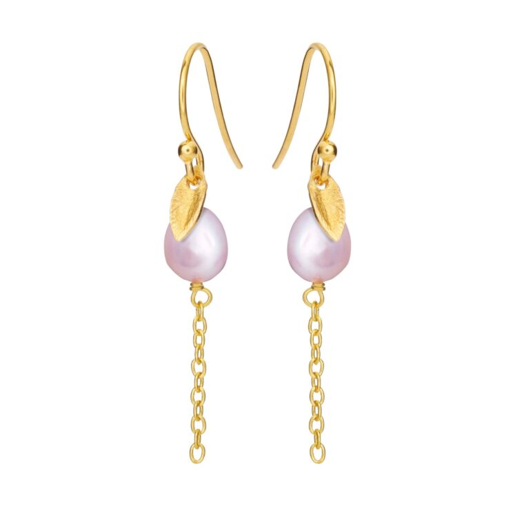 Jewellery gold plated silver earring, style number: 5640-2-907