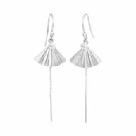 Earrings 5641 in Silver with White freshwater pearl