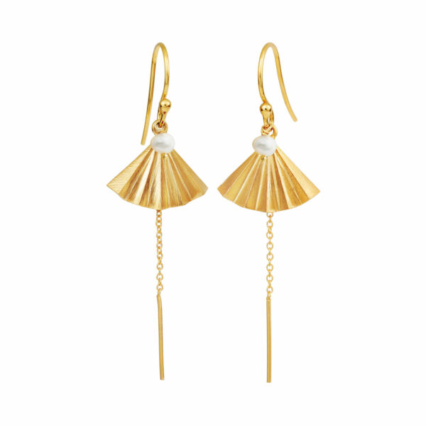 Jewellery gold plated silver earring, style number: 5641-2-900