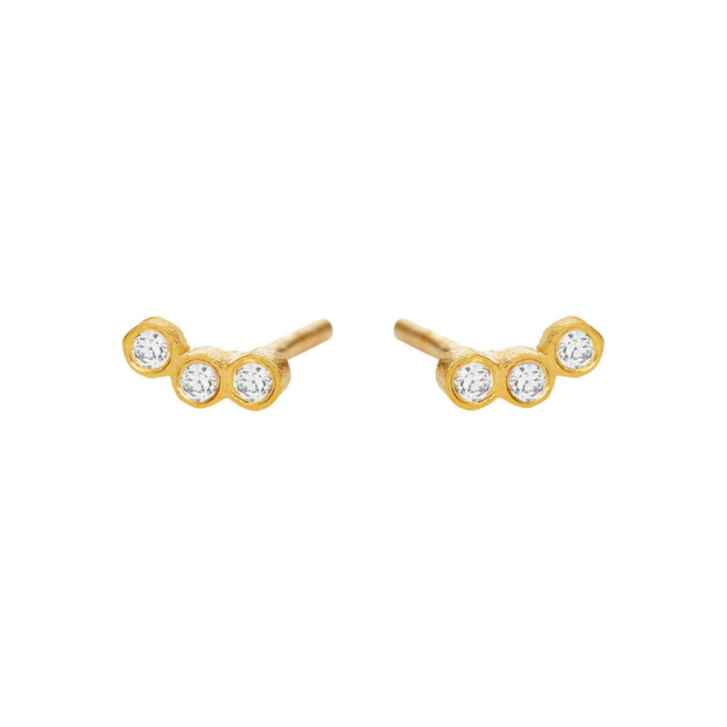 Jewellery gold plated silver earring, style number: 5646-2-185