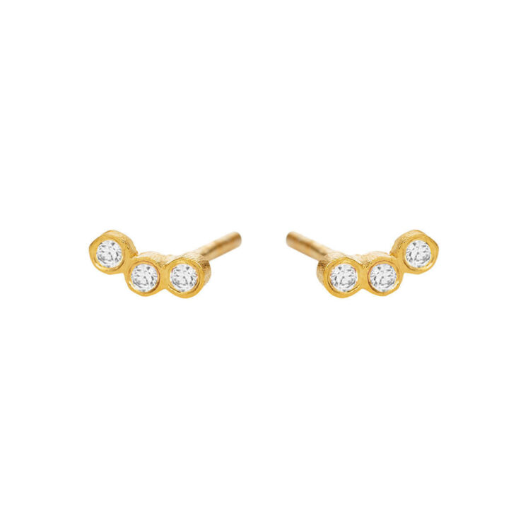 Jewellery gold plated silver earring, style number: 5646-2-185