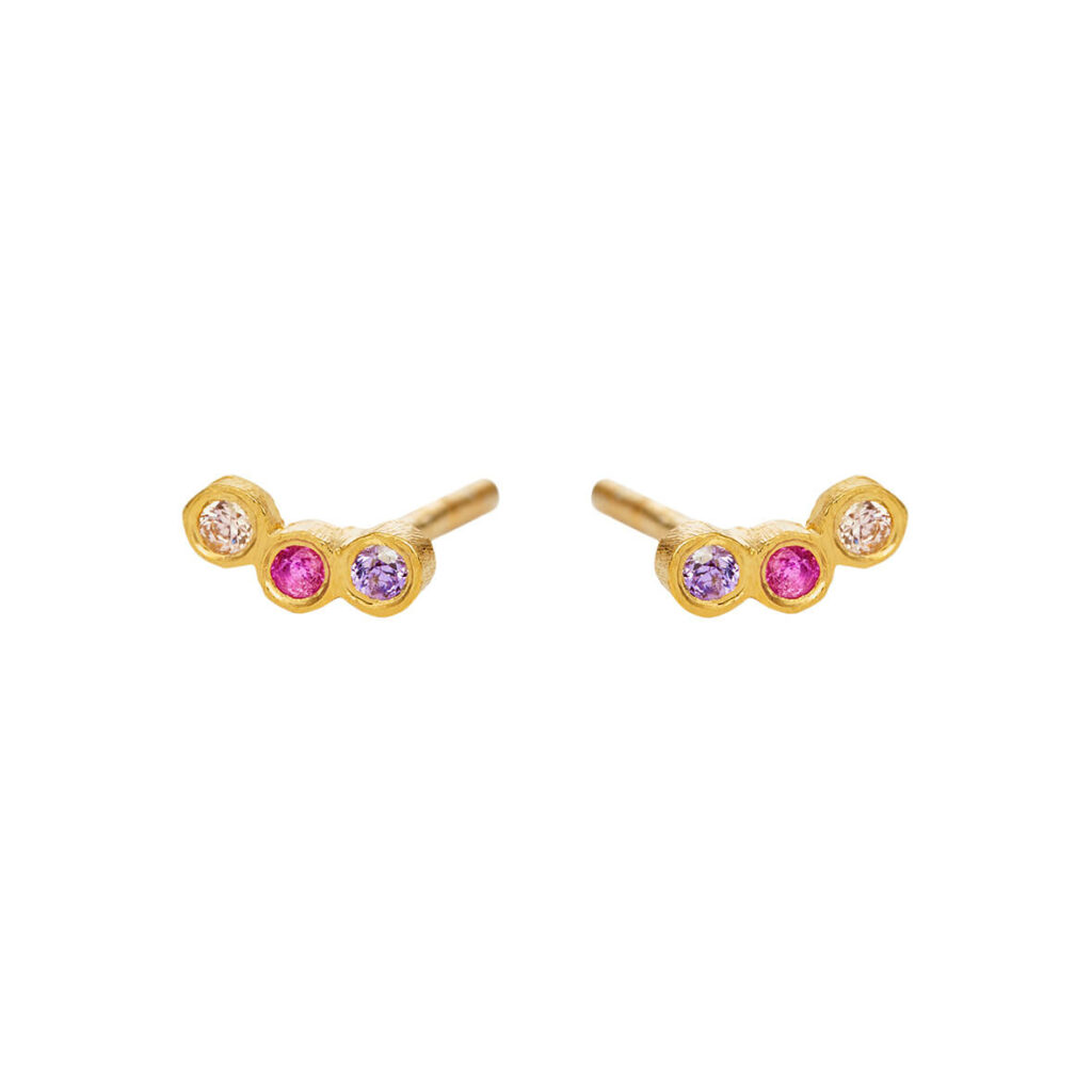 Jewellery gold plated silver earring, style number: 5646-2-569