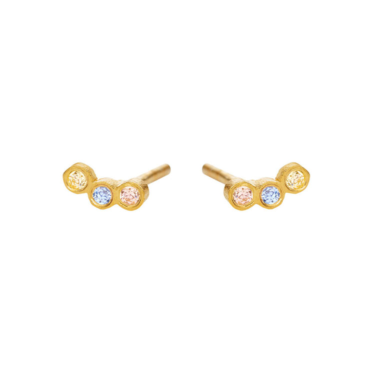 Jewellery gold plated silver earring, style number: 5646-2-570