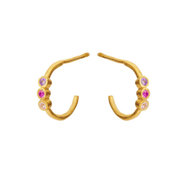 Jewellery gold plated silver earring, style number: 5647-2-569