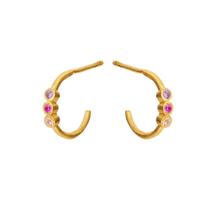 Jewellery gold plated silver earring, style number: 5647-2-569