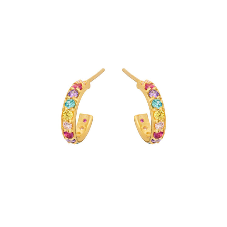 Jewellery gold plated silver earring, style number: 5648-2-571