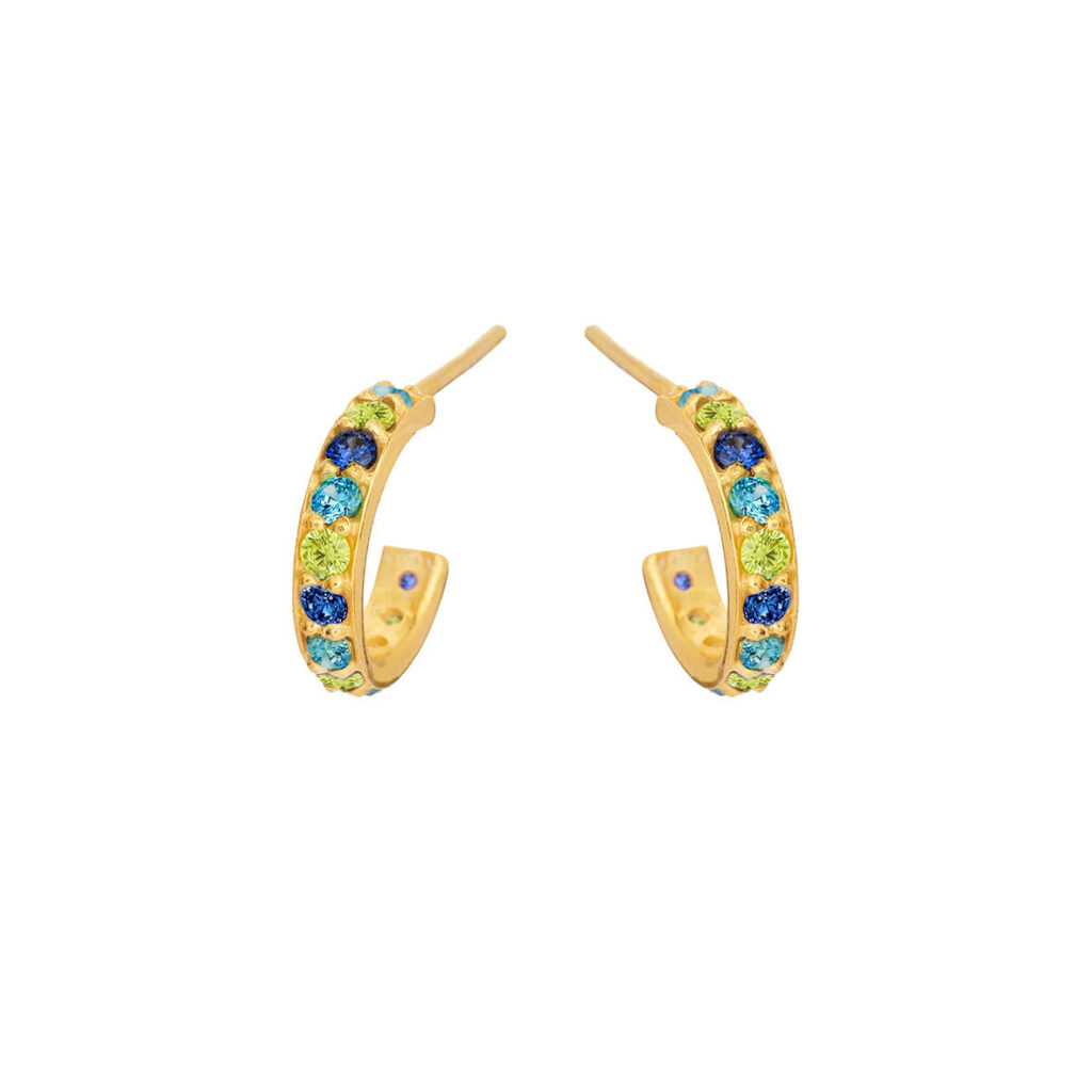 Jewellery gold plated silver earring, style number: 5648-2-576