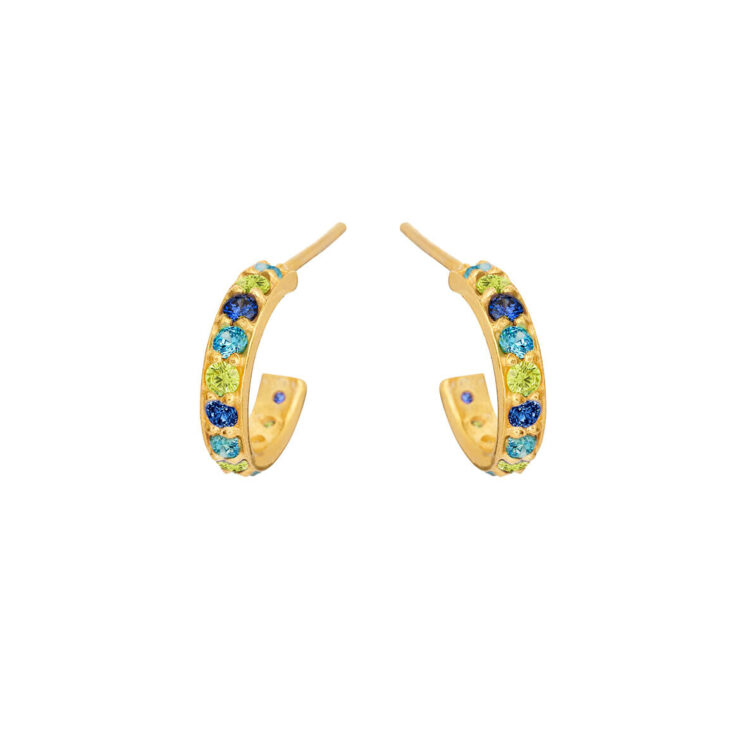 Jewellery gold plated silver earring, style number: 5648-2-576