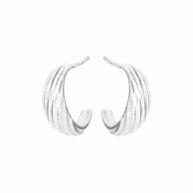 Earrings 5651 in Polished silver